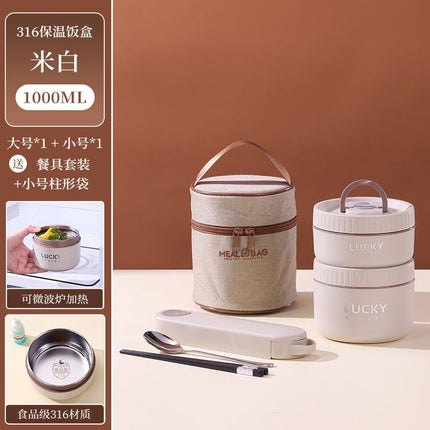 Variety of colorful 316 stainless steel insulated lunch boxes for students with leak-proof design and microwave-safe feature