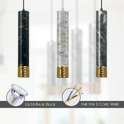 Modern Nordic Cylinder Pendant Light Adjustable pack 1/2~4599