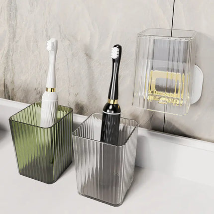 Wall-Mounted Electric Toothbrush Storage Rack Set