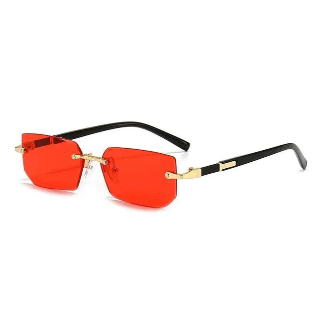 AURA Rimless Rectangle Tinted Shades