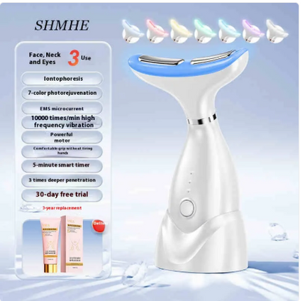 Household beauty instrument for face lifting and tightening with wrinkle removal and anti-aging functions
