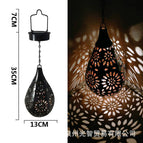 SSJ-0007-Water Drop Lamp Black / Solar Landscape Lights