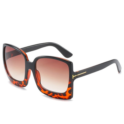 Oversized Gradient Sunglasses for Women UV400 Protection