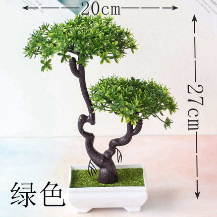 Realistic artificial potted bonsai plant decoration for home and office decor