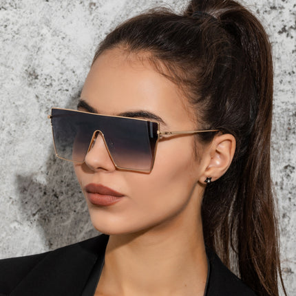 Trendy Oversized Square Sunglasses for Men and Women