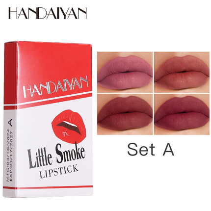 12-color Nude Jam Matte Lip Gloss set in nude shades with matte finish tubes