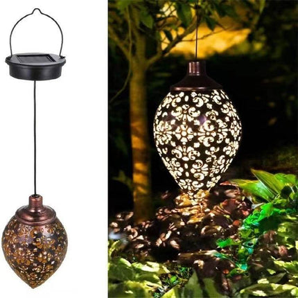Solar LED wall light for outdoor garden decoration with waterproof design and warm white illumination