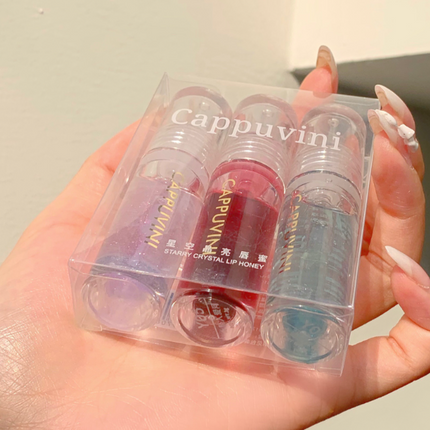 Cappuvini Shiny Crystal Jelly Lip Gloss - Moisturizing Finish