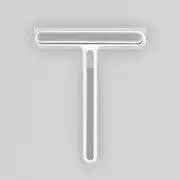 3-in-1 Glass Cleaning Brush with handle, sponge, and squeegee for versatile glass cleaning