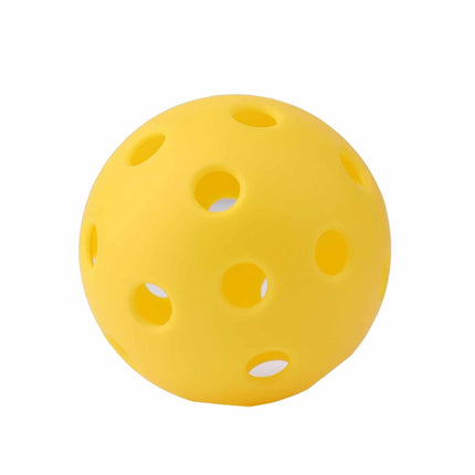 Outdoor Pickleball Set with 12 durable 40-hole and 12 26-hole polypropylene balls for indoor and outdoor play