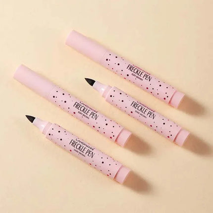 Waterproof freckle pencil showing natural-looking freckles on skin