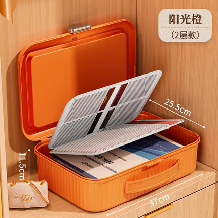 Document Storage Bag and File Holder for Important Papers
