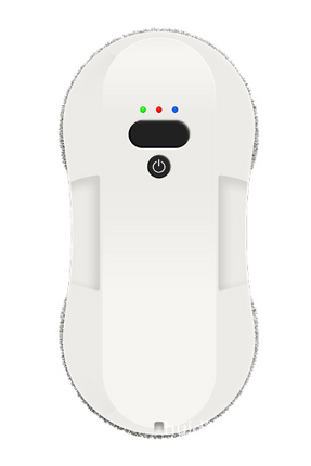 Ultra-thin Double Water Jet window cleaning robot with dual high-pressure jets and remote control, sleek white design