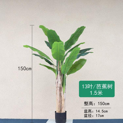 European Style Faux Traveler's Banana Tree Décor