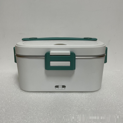 Compact electric lunch box with 75W heating, no water needed, and car/home use capability