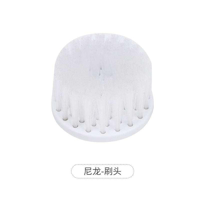 Electric multifunctional cleaning brush with interchangeable heads for versatile home cleaning tasks