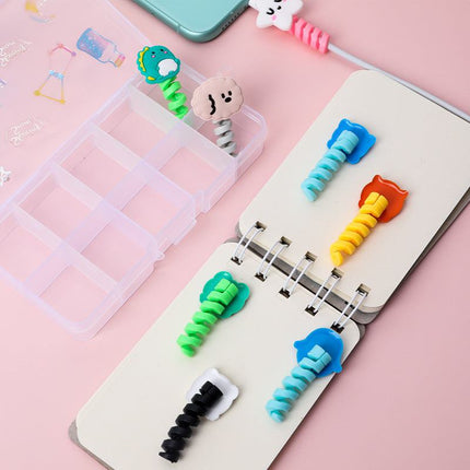 Cartoon Spiral USB Cable Protector and Organizer Bobbin