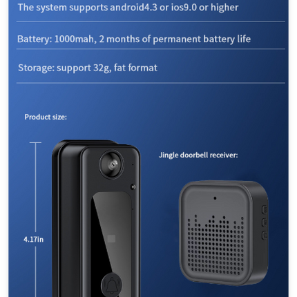 Home Wireless Smart WiFi Doorbell