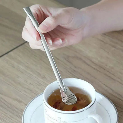 Reusable Stainless Steel Colorful Drinking Straw (1pc)