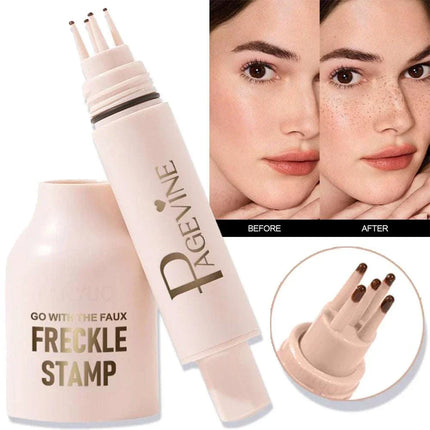 Freckle Stamp Pen with 5-point tip for natural waterproof freckles in multiple shades