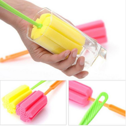 Creative Eco-Friendly Long Handle Cup Cleaner Sponge Brush