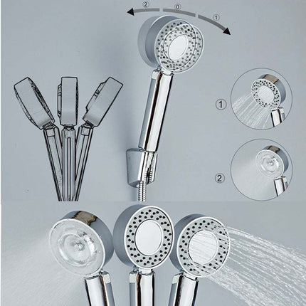 Dual-Sided Showerhead with Massage and Detachable Features