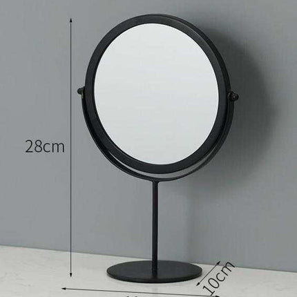 Nordic Portable Large Desktop Makeup Mirror with adjustable tilt and sleek design for makeup application and grooming