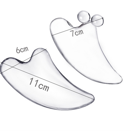 Crystal Face Slimming Tool and Gua Sha Board set for facial care and meridian clearing