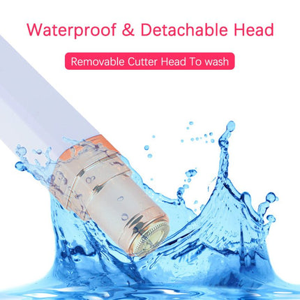 White dry battery lipstick shaving machine for women compact grooming device