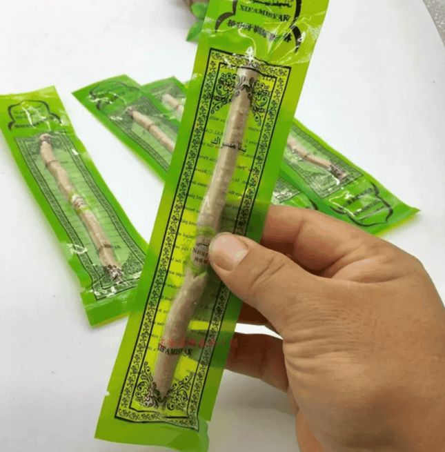 Natural Miswak Tooth Cleaning Stick made from wood for sustainable oral hygiene and plaque removal