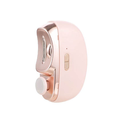 Electric nail grinder for kids in white, pink, and purple with Type-C charging and silent operation