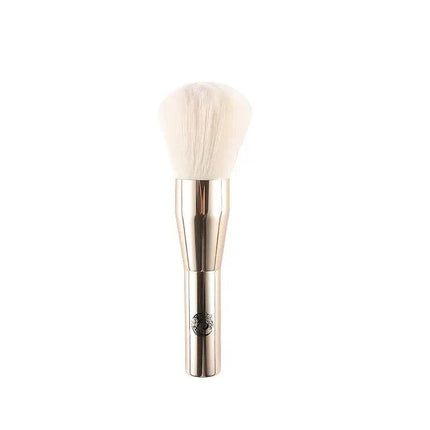 ENERGY Large Makeup Brush with golden aluminum handle and soft artificial fiber bristles for contouring and blush application