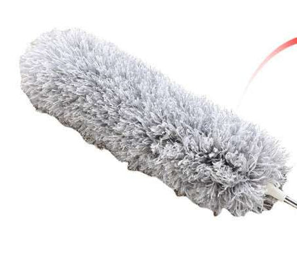 Extendable chicken feather duster with telescopic pole for dust cleaning and removal