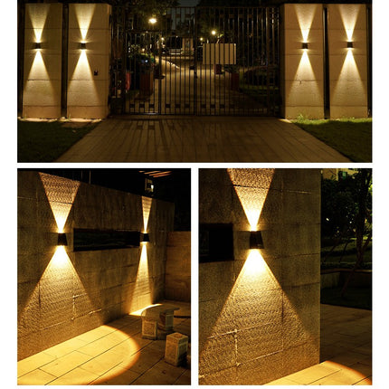 Solar Outdoor Wall Light - Modern Waterproof Landscape Lamp