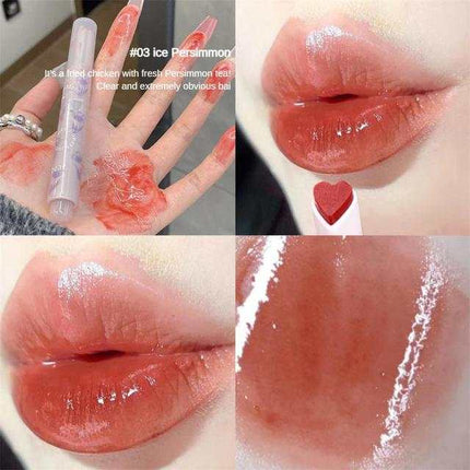 Flower Love Jelly Mirror Lipstick - Waterproof & Moisturizing