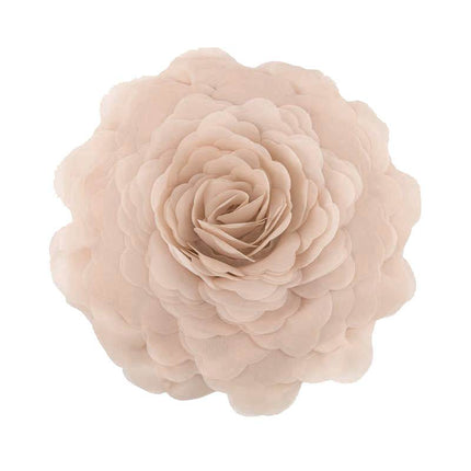 Princess-style 3D gauze flower pillow covers with sheer floral embroidery in pastel colors for elegant bedroom decor