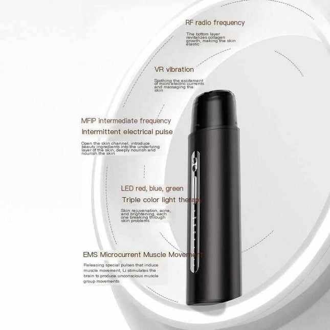 Compact Home Facial Lifting and Tightening Beauty Device with EMS microcurrent technology for skin rejuvenation and firming
