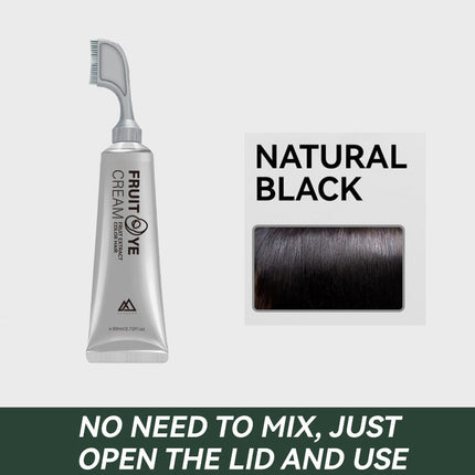 Tube of Genuine Natural Fruit Hair Dye for Black Hair Touch-Up