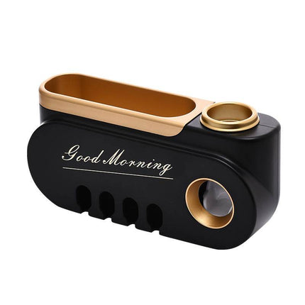 Creative ABS toothbrush holder with integrated toothpaste squeezer in sleek design