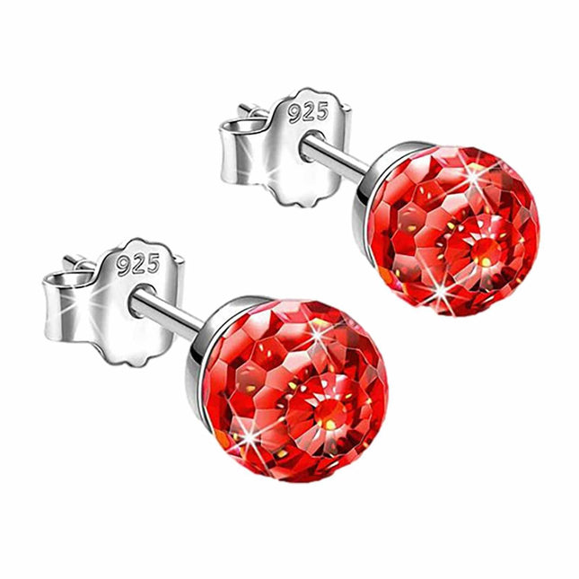 Colourful sparkling full diamond stud earrings Amazon Clearance Outlet promo sale jewelry gift for women