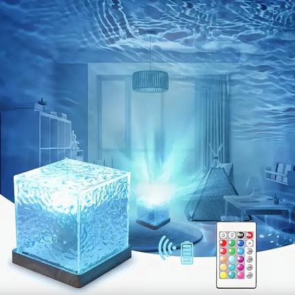Dynamic 16-Color Water Wave Projector Lamp
