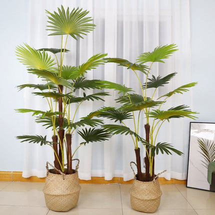 European style simulation Travel's Banana tree decor with realistic tropical foliage