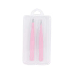 Pink eyebrow Clip 2-Piece Set (hanging head box)