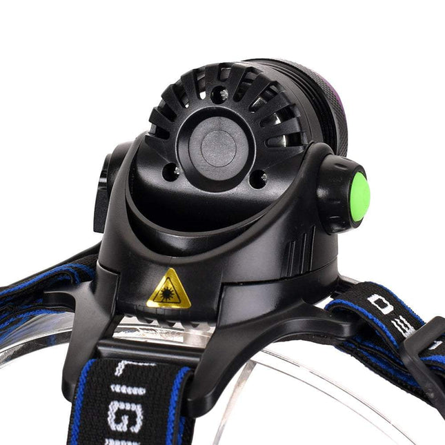 Vande T6 LED手电筒 adjustable headlamp with 2000 Lm CREE XM-L T6 LED light and rechargeable battery