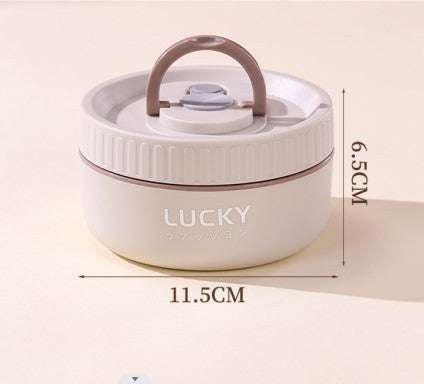 316 stainless steel insulated lunch box with colorful lids for students and professionals