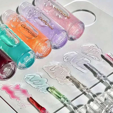 Cappuvini Shiny Crystal Jelly Lip Gloss - Moisturizing Finish