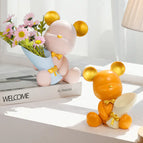 Bouquet Bear-Medium Pink