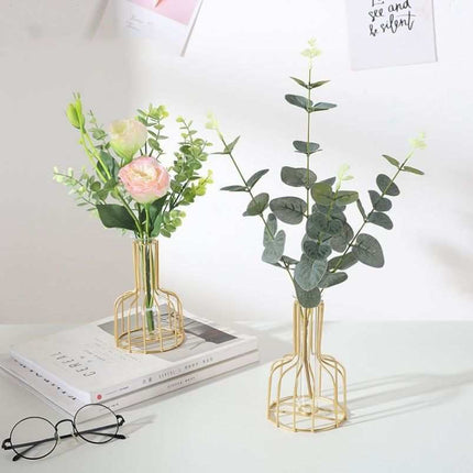 Nordic Style Iron Metal Vase for Hydroponic Decor