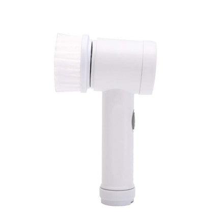 Electric multifunctional cleaning brush with interchangeable heads for home use