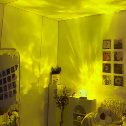 Crystal Lamp Water Ripple Projector Night Light